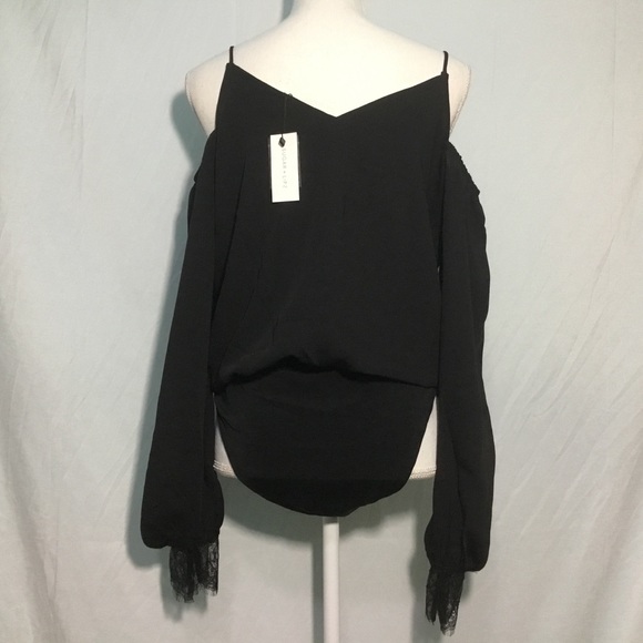 Slay It Cold Shoulder Bodysuit - Picture 8 of 8